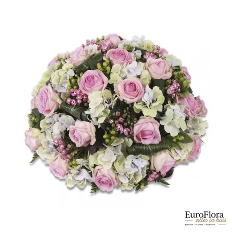 EuroFlora | Grafstuk Bolvormig | Wit/ roze | vanaf € 50