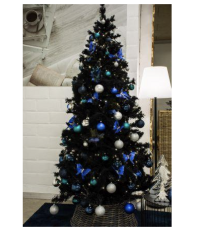 A Perfect Christmas • Kunstkerstboom • Teddy Black Flocked • 31HTEDBLF150 • Hoogte: 150 cm • Zwart