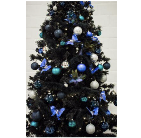 A Perfect Christmas • Kunstkerstboom • Teddy Black Flocked • 31HTEDBLF210 • 210 cm hoog • Zwart